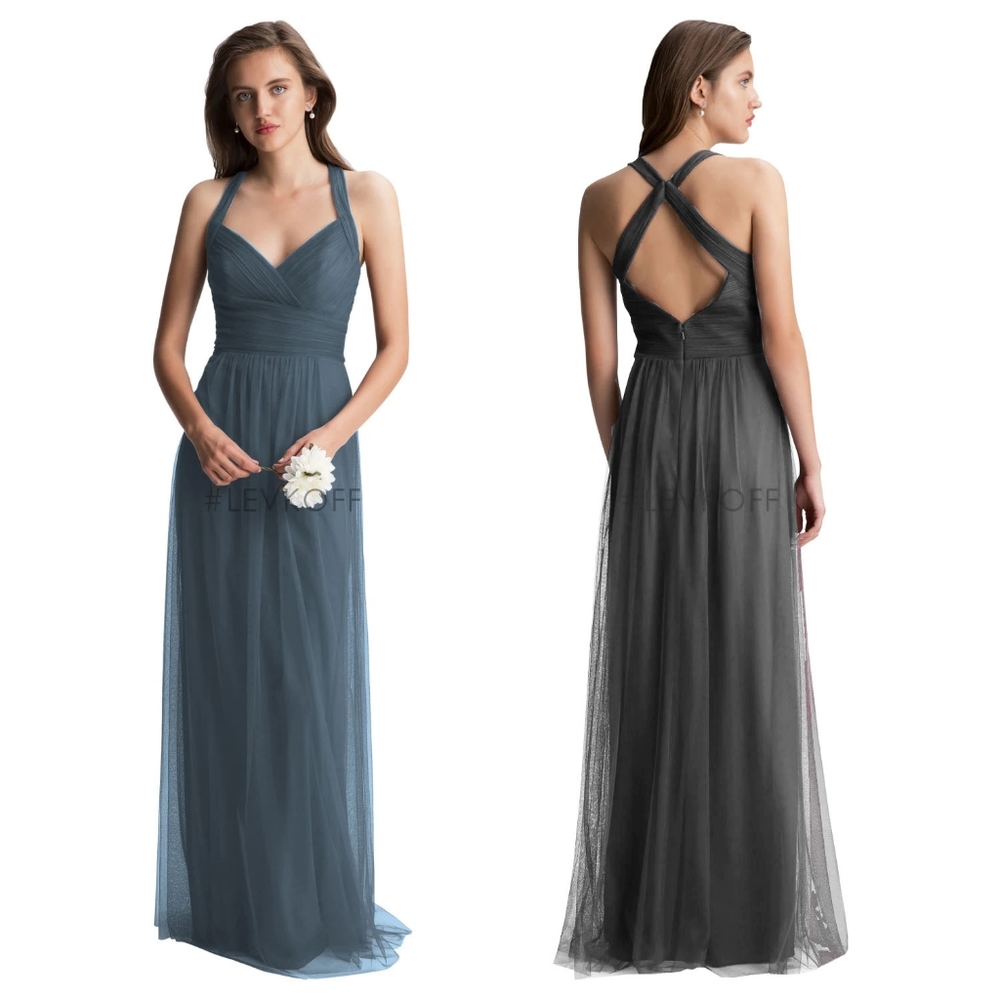 New Bill Levkoff Bridesmaids Formal Pewter - 8